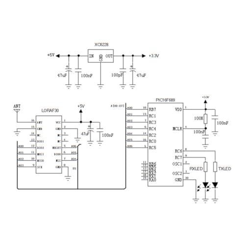 Módulo de comunicación Lora inalámbrico de 470-510 MHz para proyectos de transmisión de datos 3