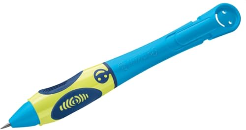 Pelikan Griffix Bleistift, Automatischer Bleistift für Linkshänder, Ergonomischer Griffbereich, Minenbleistift, HB-Stift, Ideal zum Schreibenlernen für Kinder, 3 Bleistiftminen im Set, Blau
