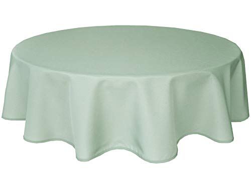 Home Direct Quality Round Fabric Tablecloth Table Cover 140cm 55 Sage Green