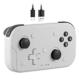 コントローラーSwitch2 対応 無線ゲームパッド Bluetooth 小型 コンパクト ジョイスティック収納可 6軸ジャイロ Turbo 連射機能 Switch/Lite/OLED/PC/SteamDeck/iOS/Android対応 小さいサイズ ミニ 超軽量 18時間連続使用 (ホワイト) XPT023