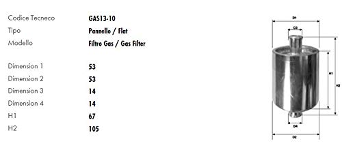Filtro gas gpl codice gas13