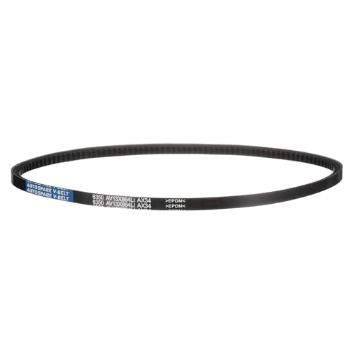 Image of AX34 Belt, Raw Edge Cogged Industrial Rubber EPDM V-Belt, Pack of 1 | 1 /2 inch(13mm) Width x 34 inch(864mm) Inside Circumference x 5 /16 inch(8mm) Height