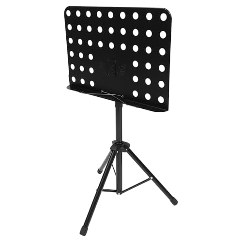 Pupitre pliable pour musique en acier noir et hauteur réglable ABOOFAN