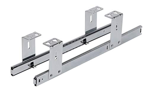 FIX&EASY Tastaturauszug, Schienen für Tastaturablage mit Verriegelung/Arretierung, Auszugschienen...