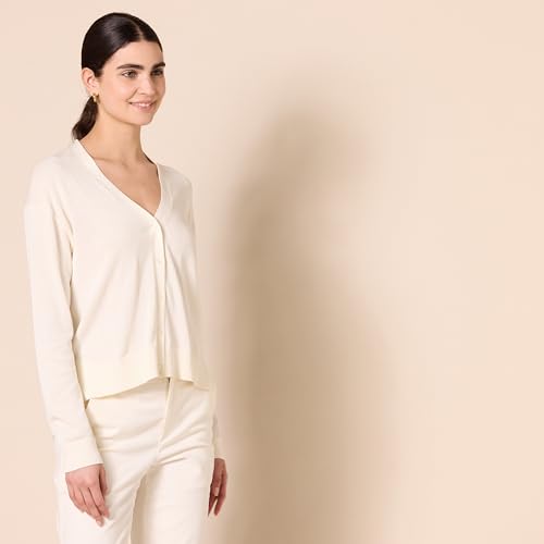Amazon Essentials Women's V-Neck Lightweight Cropped Relaxed-Fit Cardigan Sweater2