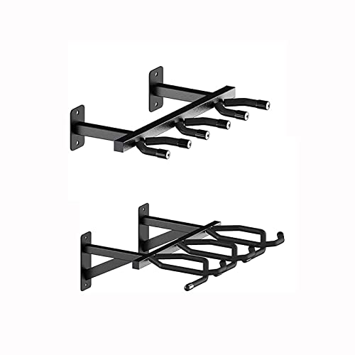 Nswern Gun Rack Wall Mount 3 Slot Gun Free-Standing Rack,Sturdy Metal Storage Holder,Wall Gun Rack Firearm Free-Standing Indoor Display Stand (Black 1P) #TOP1