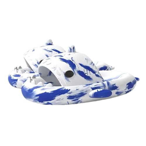 Image of allgala Shark Slides for Women Men and Big Kids Novelty Soft Slippers Open Toe Shark Sandals Cushioned Slides Beach Pool Shower Cruise Slippers with Comfy Cushioned Thick Sole