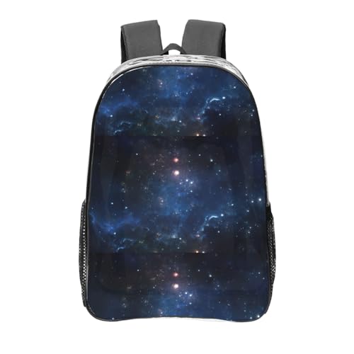 Sac à dos en PVC transparent grand format unisexe pour voyage et loisirs