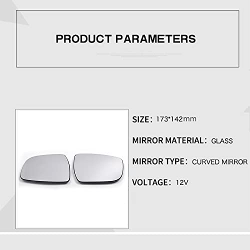 WANGXL Vetro Specchietto Retrovisore per Nissan
