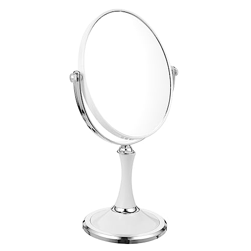 Espejo de maquillaje de escritorio Mobestech doble cara giratorio
