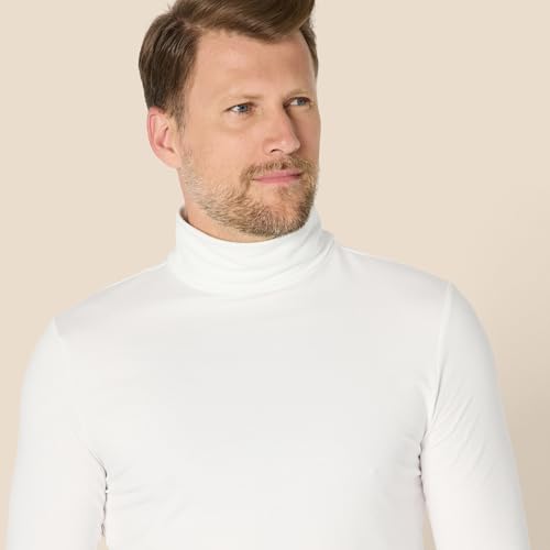 Amazon Essentials Camisas de Cuello Alto Ajustado Hombre, Blanco, XXL
