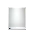 WOODBRIDGE 60 in. L x 32 in. W x 75 in. H Alcove Solid Surface Shower Combo Kits with Glue Up Shower Walls in Glossy White and Single Threshold Shower Base in White with Left Drain and Black Cover