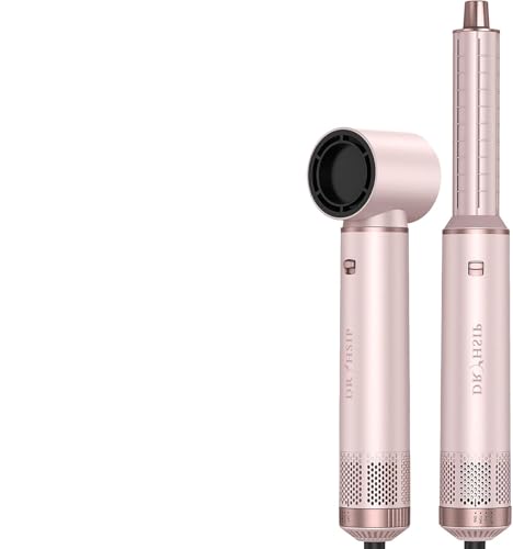 Dryhsip Spazzola Asciugacapelli 5 in 1,Spazzola Rotante per Capelli con 3 Temperature, Ionico, Styling per Liscio, Onde e Ricci, Volumizzante, Set per Viaggio e Regalo Uomo Donna（Sakura）