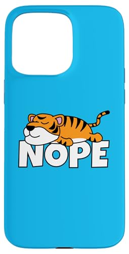 Lazy Tiger Not Today Nope �^�C�K�[ �X�}�z�P�[�X iPhone 15 Pro Max �p