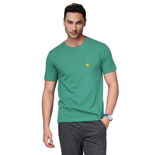 Image of AMUL COMFY Men's Cotton Plain Round Neck Half Sleeve Casual T-Shirts