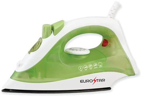 EUROSTAR IR227G Spray, Steam and Dry Compact Iron, Green