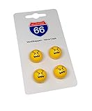 Juego de 4 tapones de válvula "Smiley flunkern"
