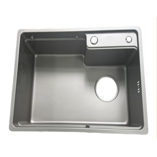 LIPJIA Fregadero De Cocina, Seno Individual, Acero Inoxidable 304, Fregadero De Cocina De Un Seno, Fregadero De Cocina De Acero Inoxidable, Fregadero De Cocina Pequeño para Cocina, Bar, Restaurante