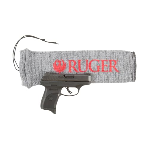 Allen Company Ruger Silicone Treated Knit Handgun Sock, Gray, 14