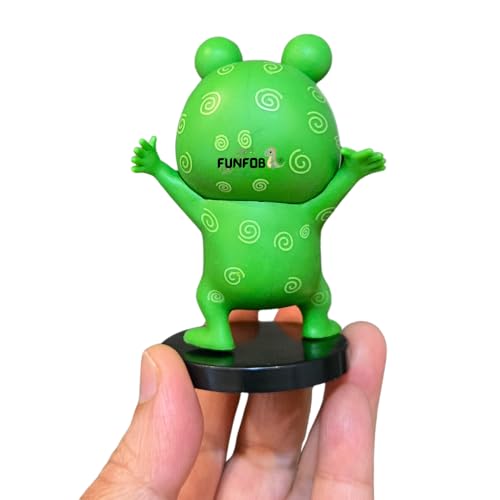 Image of FUNFOB Shinchan Action Figure Height -8cm | Shin chan Figurine Cartoon Figures Toys for Boys & Girls PVC Multicolour | Green Frog Dress