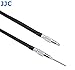JJC TCR-40S Silver 40cm Threaded Cable Release, Mechanical Shutter Release Cable, Bulb-Lock Design for Long exposures