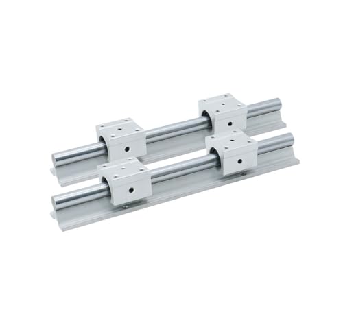 Fresadoras CNC de bricolaje equipadas con guías SBR20 de 400 mm y deslizamiento fluido.