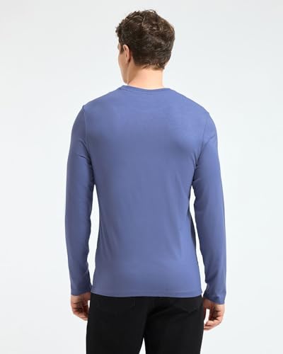 Image of Wellbi Full Sleeve T-Shirts for Men | Black | Breathable Eco-Friendly Bamboo Blend for All-Day Comfort | Ideal for Travel, Gym, or Casual Wear | Machine Washable