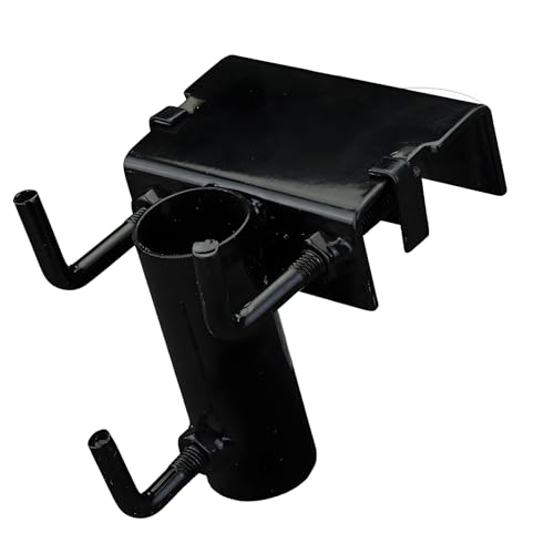 Support parasol camping et terrasse réglable en métal robuste avec pince de serrage