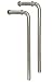 JQuad 90° bend Universal Weld In Place Exhaust Hanger Rod -2 Pack-