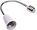 BCP 12inches E27 to E27 LED Light Bulb Lamp Holder Flexible Gooseneck Extension Adaptor Screw Socket Extender