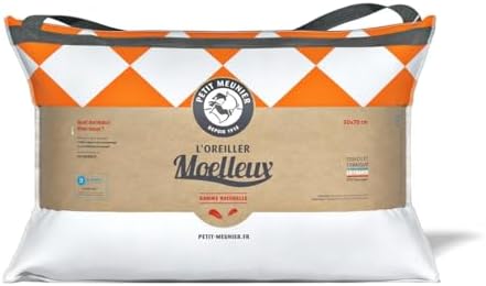 Oreiller Moelleux 50x70 - Naturel Duvet Fabriqué France | ...