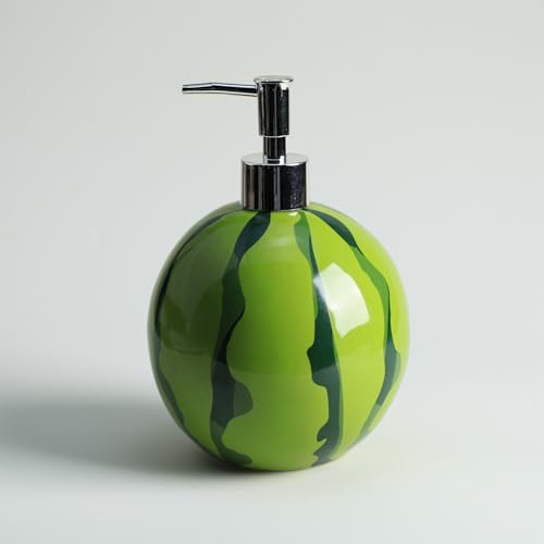 Colias Wing Fruit Shaped Soap Dispenser with Plastic Pump, Refillable Lotion Soap Bottle, Lotion Bottle, Hand Soap Dispenser, Home Decoration-Watermelon by Colias Wing - Image 4
