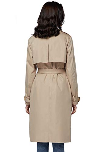 Orolay Women's 3/4 Length Double Breasted Trench Coat Lapel Jacket With Belt Khaki M #TOP1