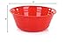 Mintra Home Snack Bowls (Large 2pk (4L), Red) - 10.75W x 4.5inH - large red plastic bowl for popcorn, snacks, drinks, candy, holiday party, Halloween, trick or treat bowls - 2 Pack