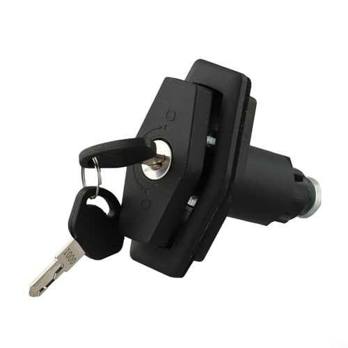 Cerradura de puerta para CARAVAN, bloqueo de compresión de botón con 2 llaves para caravana para compartimento de camión de autocaravana BSS510-3