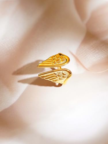 Image of 18K Gold Plated Statement Ring for Women | Stylish Classy Rings | Waterproof and Anti Tarnish Jewellery | Rakhi Gift for Sister | Gifts for Women | 1 Year Warranty*
