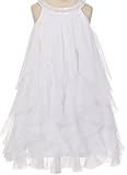 Pearl Beading Neckline Ruffle Little Girl Special Flower Girl Dresses