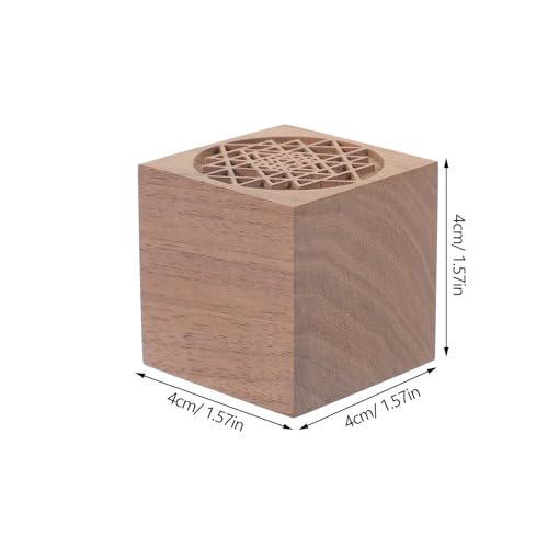 Difusor aromático eléctrico de madera en forma de cubo miniatura 2