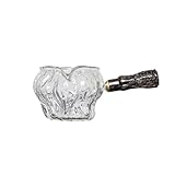Hitzebeständiger Glas Tee Splitter Walnuss Tee Meer Japanischer Kung Fu Tee Set Verdickte Große Kreative Männliche Tasse Side Griff Fair Cup,Clear