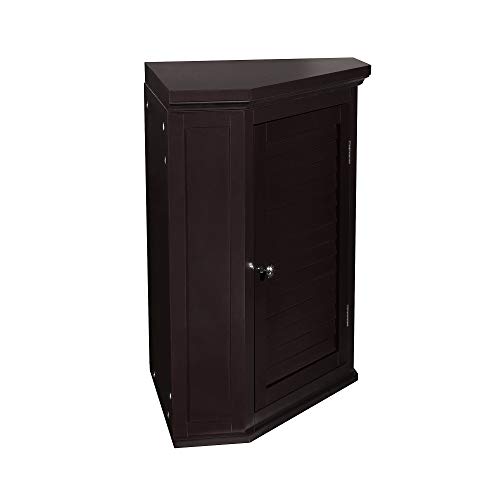 Versanora Wooden Cupboard Wall Mounted Bathroom Corner Storage Unit, MDF, Brown, 57.15 x 38.1 x 60.96 cm Versanora Wooden Cupboard Wall Mounted Bathroom Corner Storage Unit, MDF, Brown, 57.15 x 38.1 x 60.96 cm