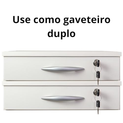 Kit 2 Gavetas Com Separador De Cédulas E Moeda Branco