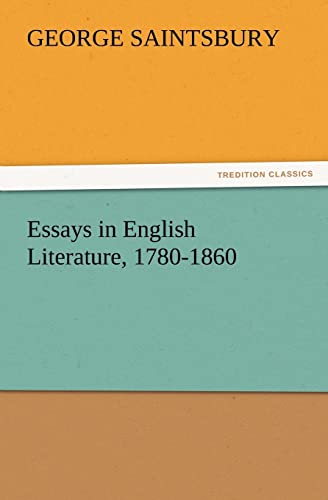 Essays in English Literature, 1780-1860