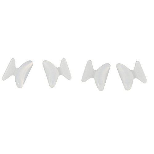 Ruilogod Silicone Eye Glasses Sunglasses Adjust Non- End Pads 2 Pairs Clear (id: ee1 4a0 e8a c23 d25