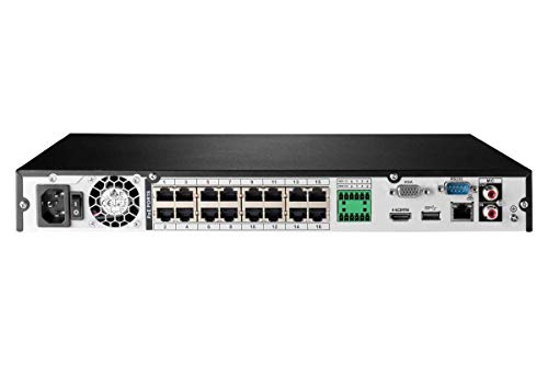 Lorex N861D63B 16 Channel 4K Ultra HD IP 3TB Network Video Recorder (NVR) with Smart Motion Detection and Voice Control, Black (M. Refurbished) - Image 3