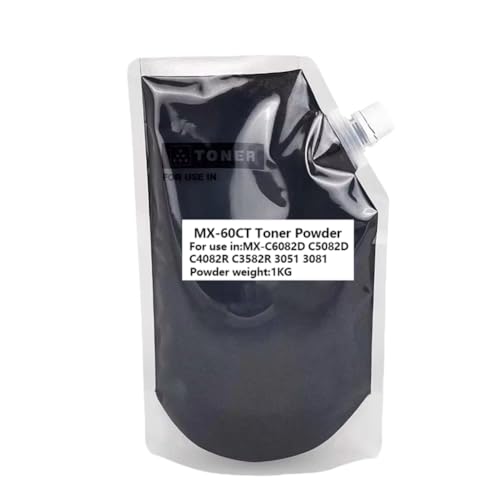 Poudre de toner MX-60CT K-1KG pour imprimantes Sharp MX-C6082D et C5082D