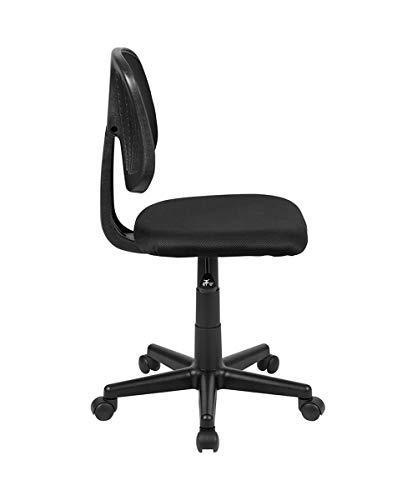 Flash Furniture Flash Fundamentals Mid-Back Black Mesh Swivel Task Office Chair With Pivot Back #TOP3