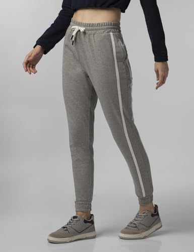Image of FYLTR Women's Joggers with Side Tape Detailing - Elasticated Waistband | Contrast Drawstring | Elasticated Hem | Trackpants for Women | Winter Joggers for Women