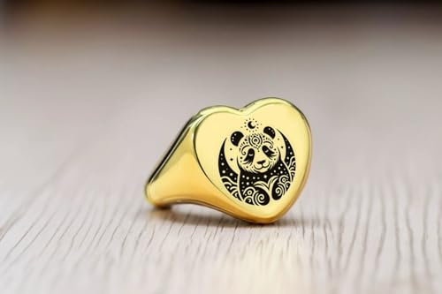 Bague panda en forme de cœur le bijou cadeau idéal en argent 925