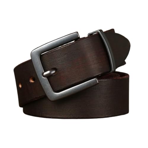 Ceinture en cuir véritable style vintage vieilli pour sublimer un costume élégant