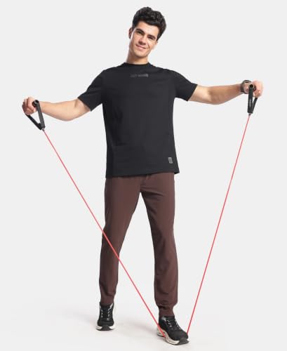 Image of Jockey MV25 Men Recycled Microfiber Elastane Stretch Active Wear Trackpant with Zipper Pockets and StayFresh Treatment